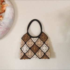 Patchwork woven purse